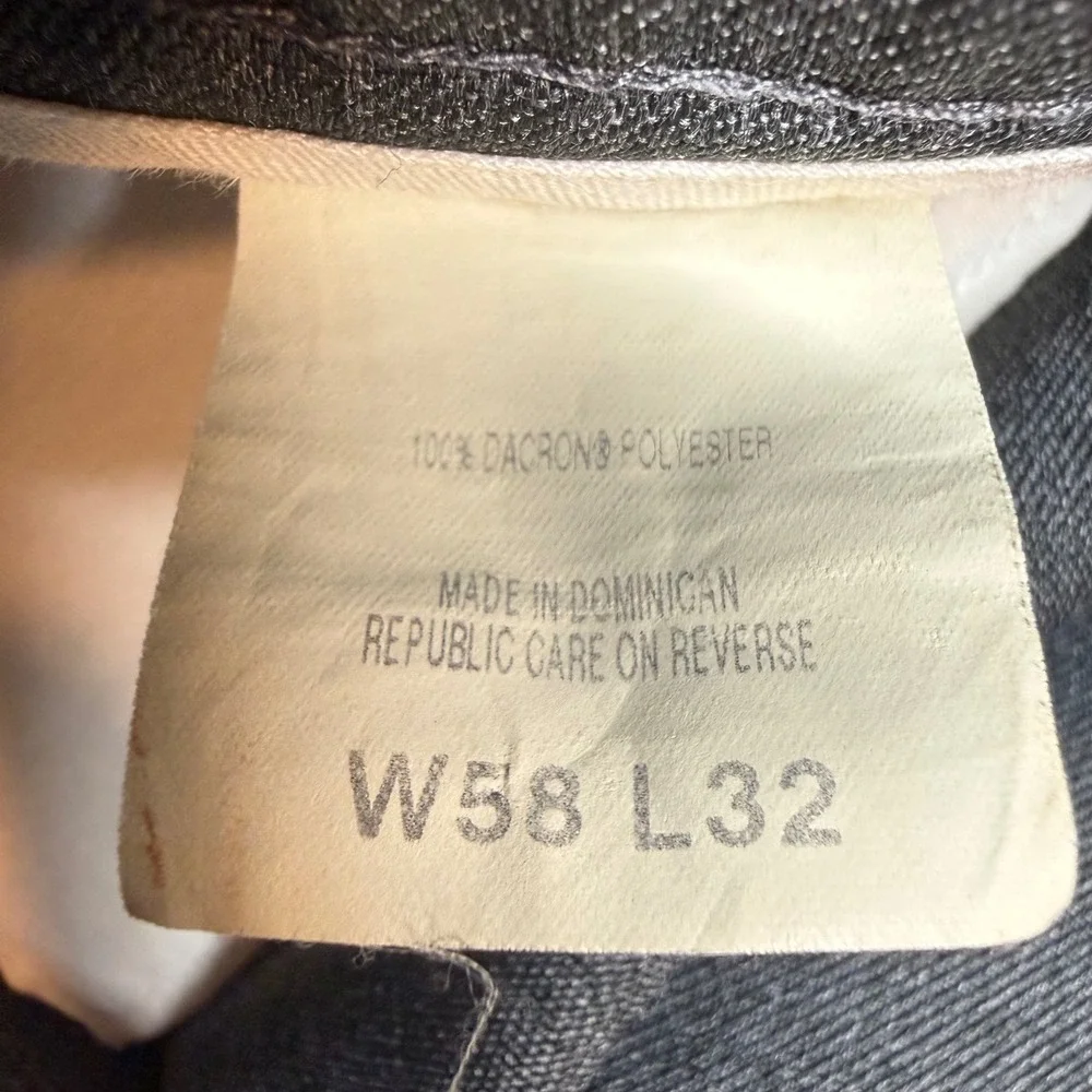 Vintage 80s 90s Levis Action Slacks Grey Trousers 58x32